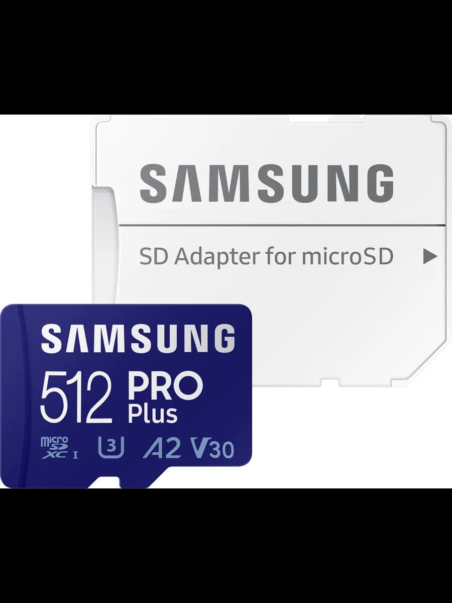 Карта памяти Samsung microSD PRO Plus 512 GB + SD адаптер