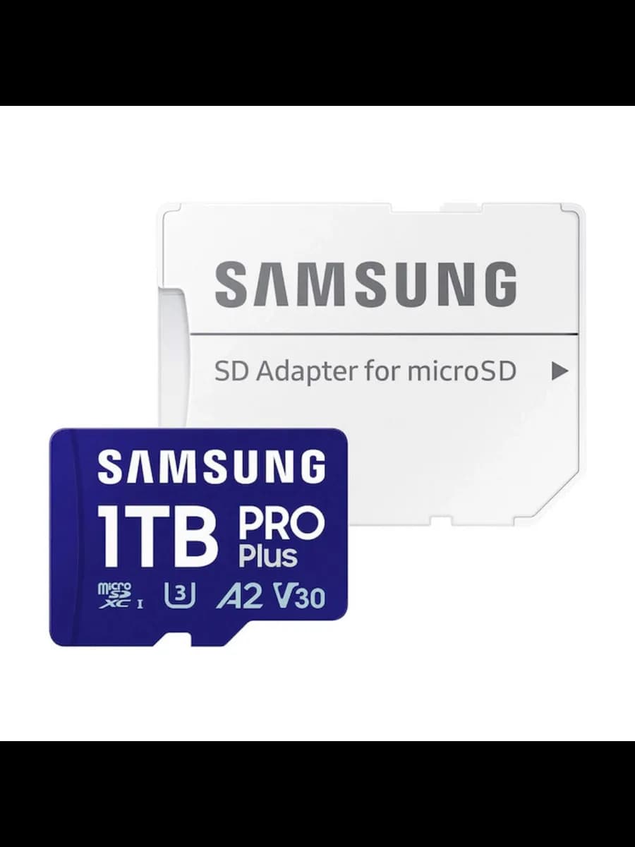Карта памяти Samsung microSD PRO Plus 1Тб + SD адаптер