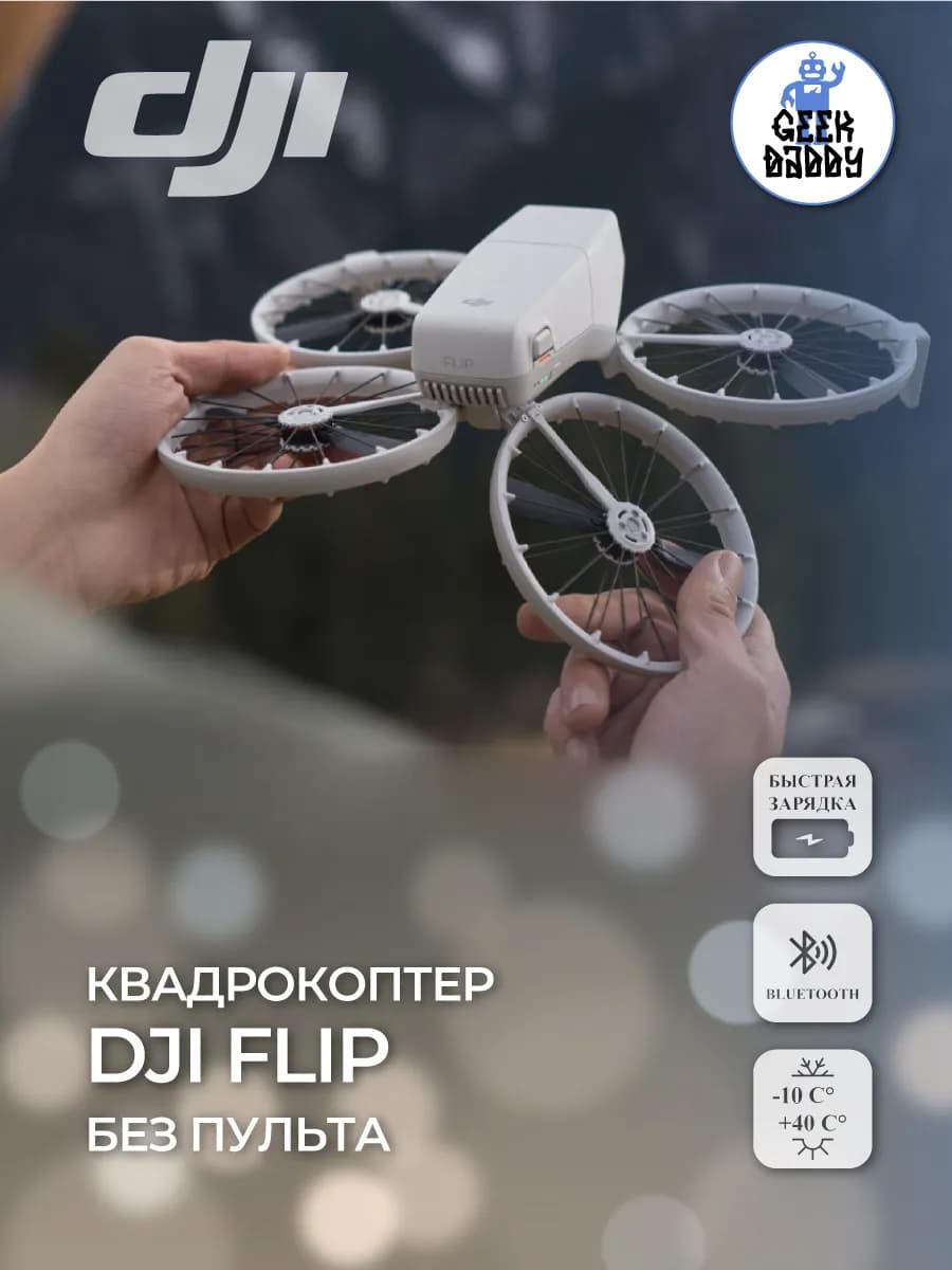 Квадрокоптер DJI Flip без пульта
