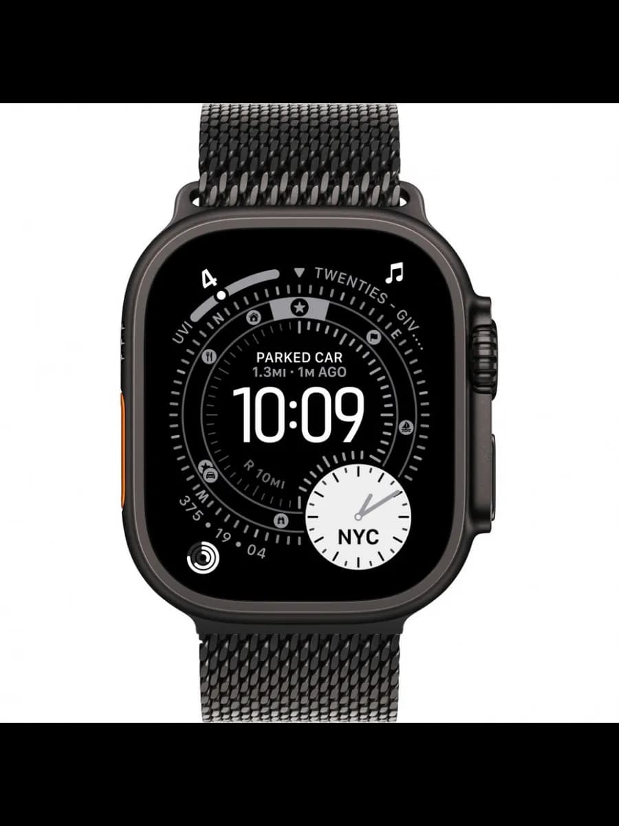 Умные часы Watch Ultra 3 49mm Black Ti Black Milanese Loop M